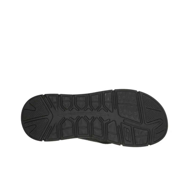 Skechers Relaxed Fit Rubber Sole Slip-Resistant Slide Slippers Men's All Black-4