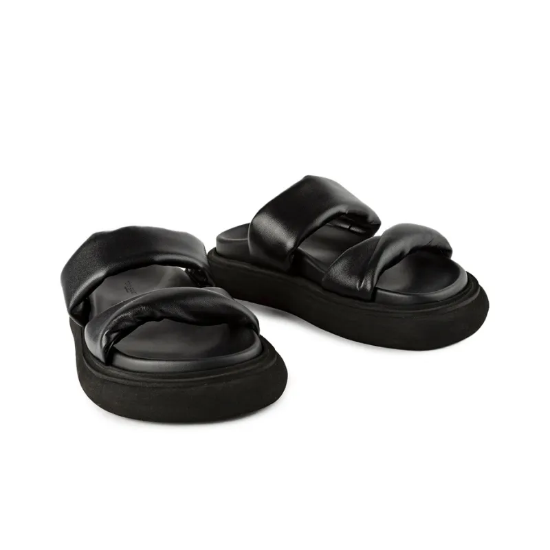 Tony Bianco Slide Slippers 3cm Women's Black-2