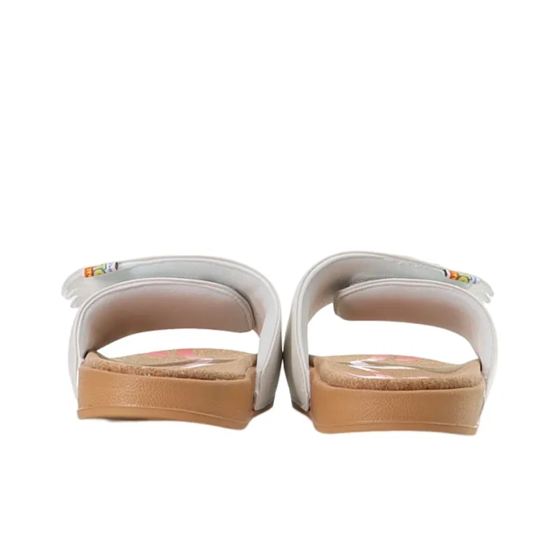 Disney x LiNing Quiet Slide Slippers Women's Champagne White-4