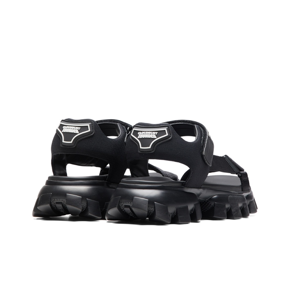 PRADA Cloudbust Thunder Sandal Black Nylon US M 10 - POIZON PRADA Cloudbust Thunder Sandal Black Nylon US M 10 - POIZON