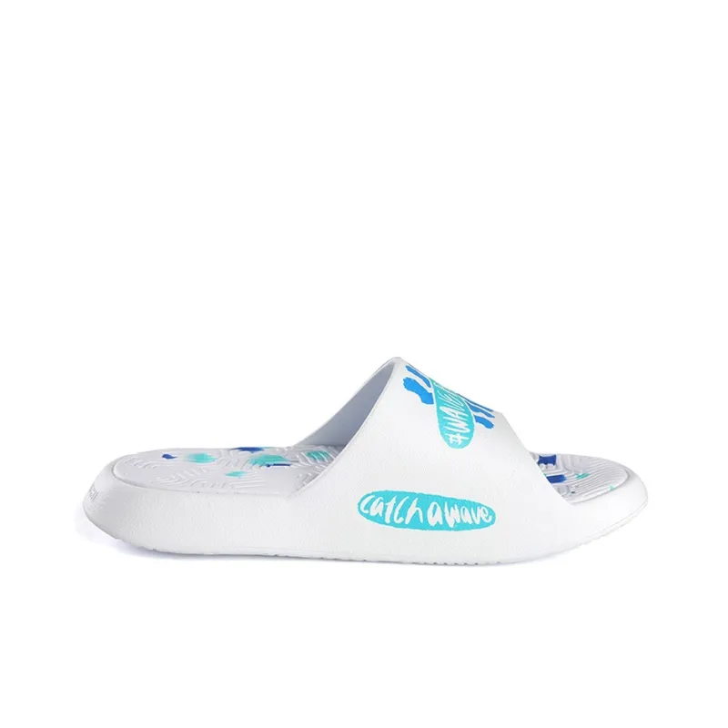 XIAOLANGPING x PEAK Rubber Sole Slide Slippers Men's Blue White-1