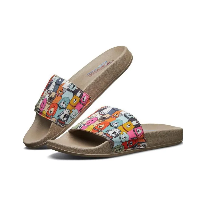 Skechers Bob's Rubber Sole Slide Slippers Women's Multicolor-2