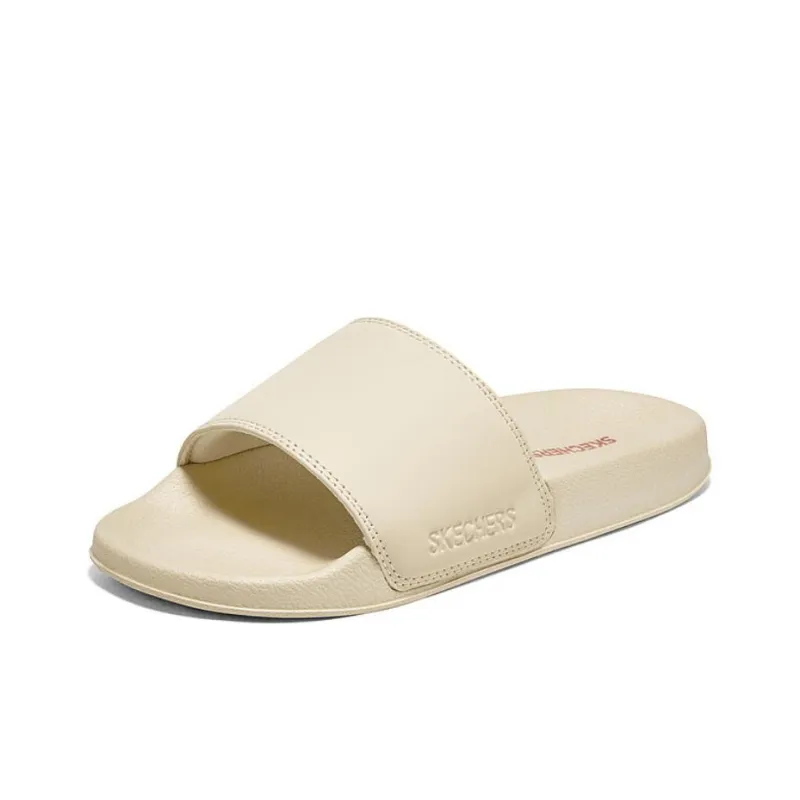 Skechers Side Lines EVA Slip Resistant Abrasion Resistant Casual Slippers Women's Beige-2