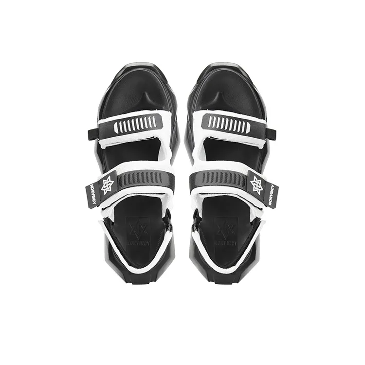 NORVINCY Mechanical Style Beach Squashy And Bouncy Trendy Sandals-2