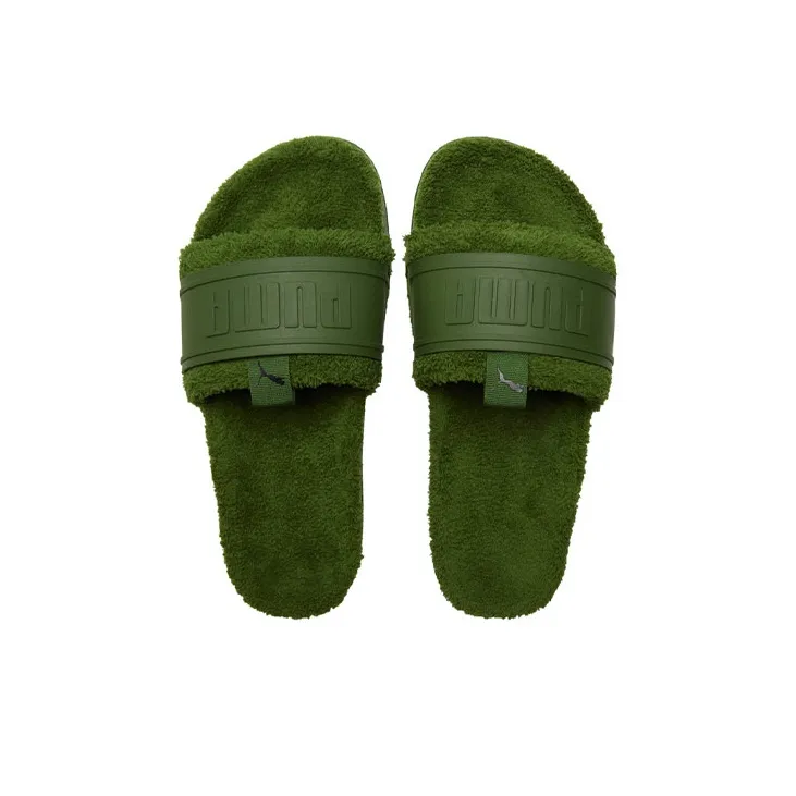 PUMA Leadcat Ylm Slide Winter Slipper Green-3