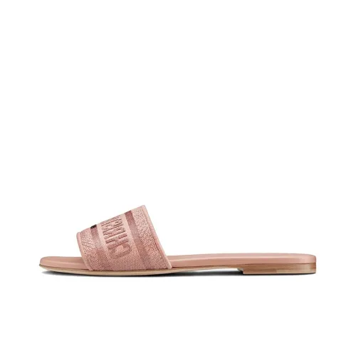 DIOR Dway Slide Slippers Women's Rose Pink