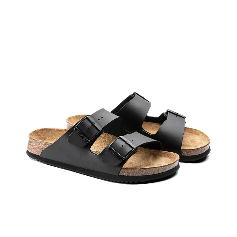 Birkenstock Arizona Prof Birko Flor Narrow Fit 'Black'-3