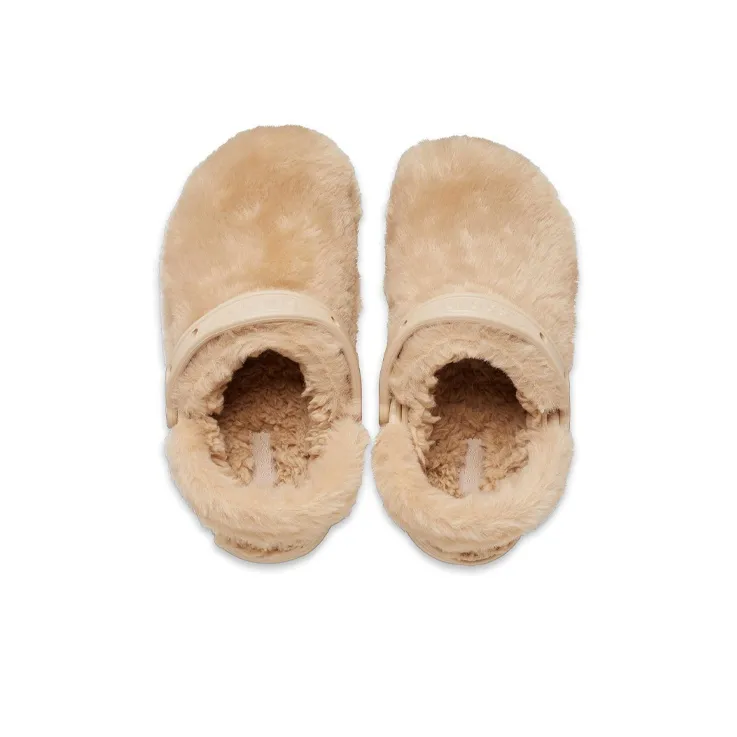 Crocs Classic Fur Sure Clogs 'Chai' Women's-4