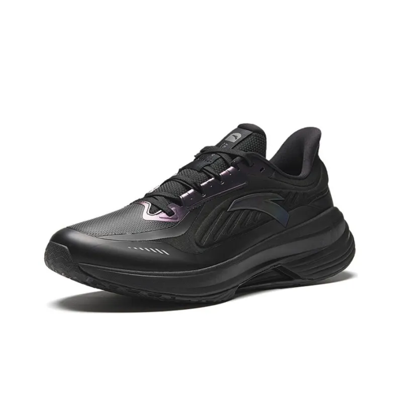 Anta Non slip Lightweight Low Top Running Shoes Men's Black-1