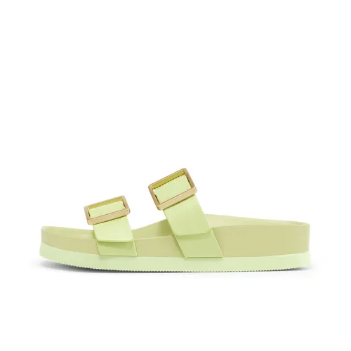 CHARLES&KEITH Slide Slippers Women's Light Green