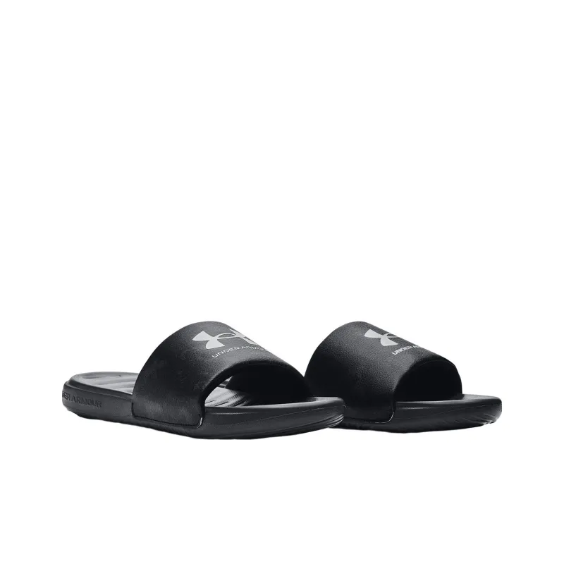 Under Armour Ansa Graphic Slides 'Black Pitch Grey'-2