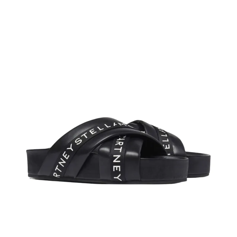 Stella McCartney Logo Tape Platform Sandals-2