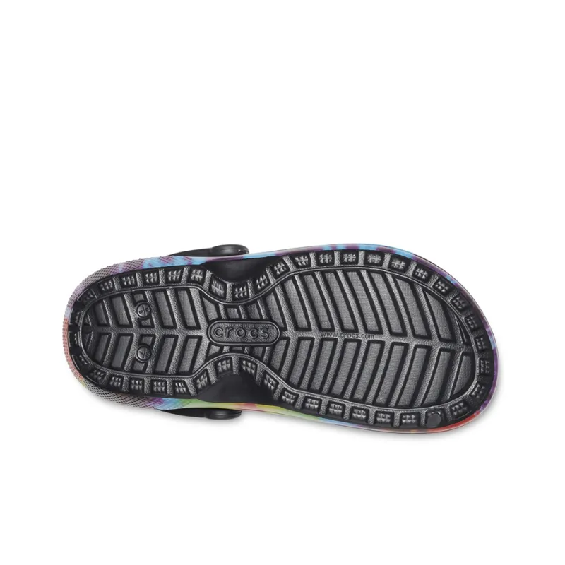 Crocs Classic Tie Dye Stay Warm Cozy Crocs Sports Slippers Unisex Purple Red-6