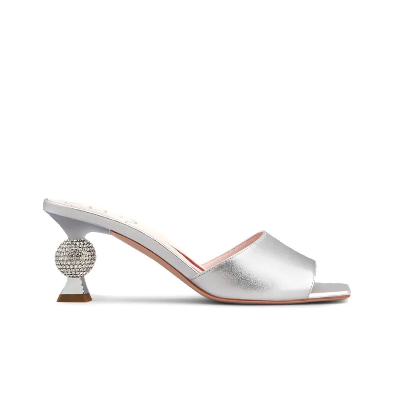 Roger Vivier Slide Slippers Women's Silver-1