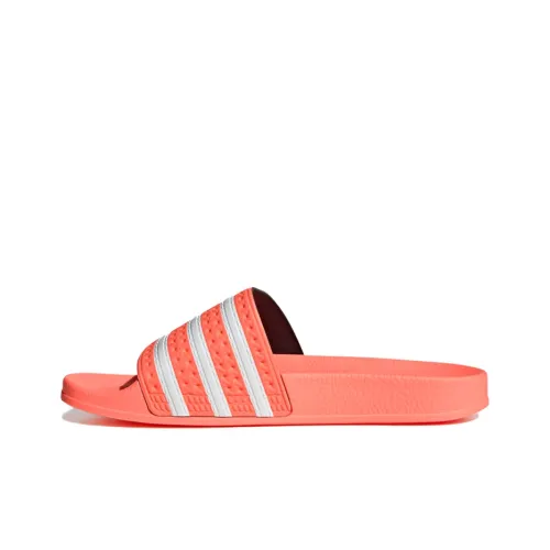 Adidas Originals ADILETTE Series Slide Slippers Women's Orange/White