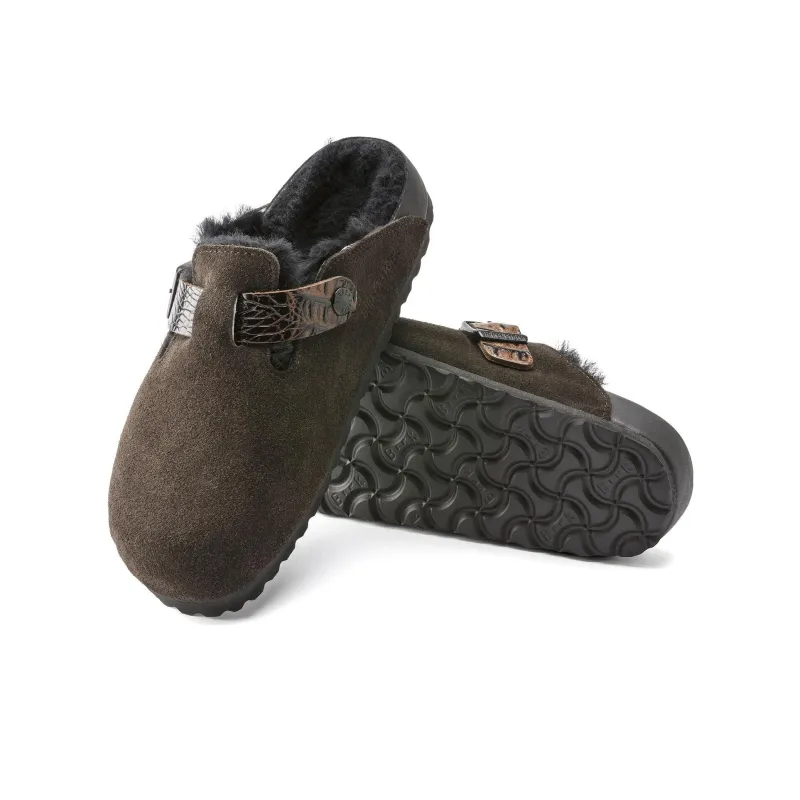 Birkenstock Wrap toe Slippers Unisex Mocha Narrow Fit-4