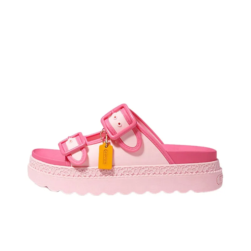 COACH Lucy Slip Resistant Slide Slippers Women's Pink-0