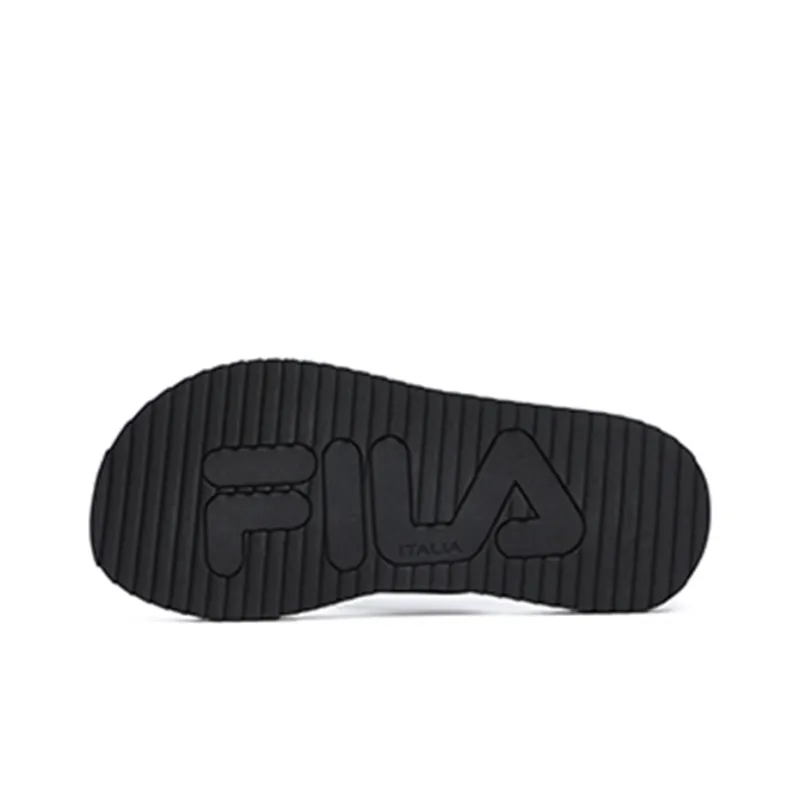 FILA TREVI Rubber Sole Slip Resistant Flip Flops Women's Black-4