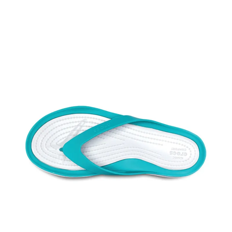 Crocs Abrasion Resistant Flip Flops Women's Light Blue-4