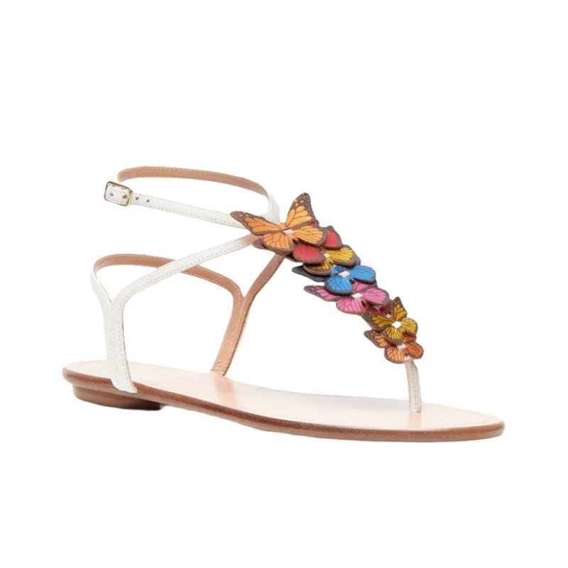 AQUAZZURA Papillon Fashion Sandal Women's White-2