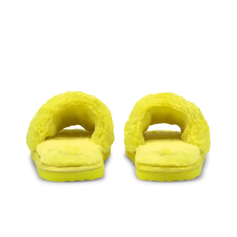 PUMA Fluff Slides 'Fluo Yellow' Women's-3