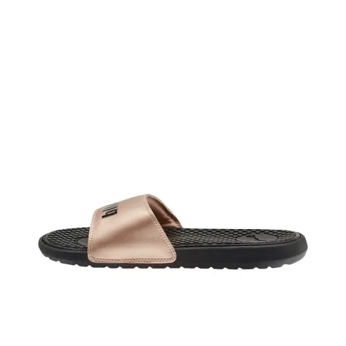 PUMA Cool Cat Metallic Slide Slippers Women's Rose Gold