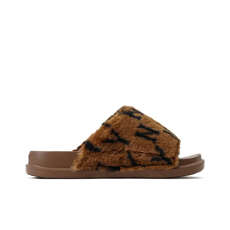 MLB Slipper Slide Slippers Unisex Dark Brown-1