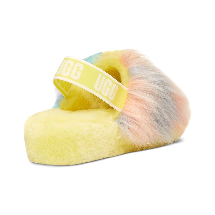 UGG Fluff Yeah Tie Dye Yellow Women s POIZON