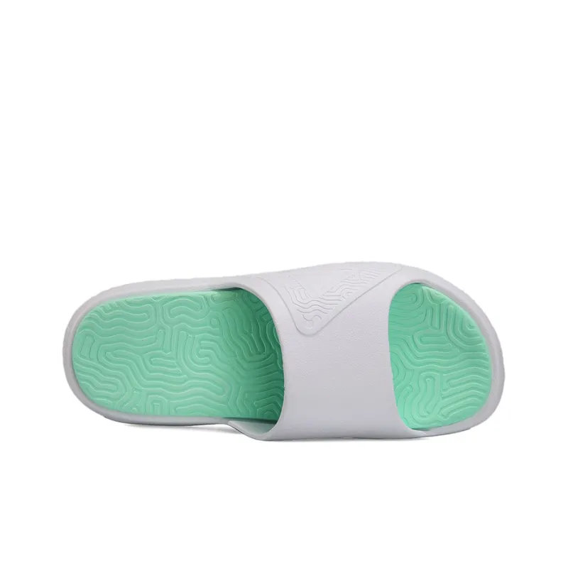PEAK Slip Resistant Abrasion Resistant Slide Slippers Unisex White-3