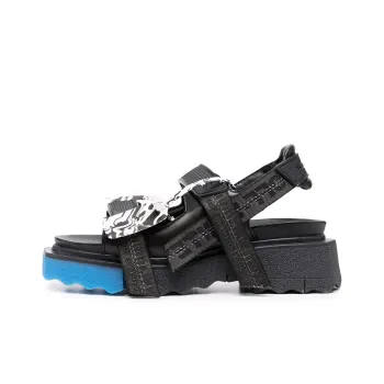 OFF WHITE Trek Strap Sponge Sandals Black Blue Women's