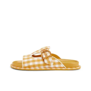 CHARLES&KEITH Slide Slippers Women's Yellow