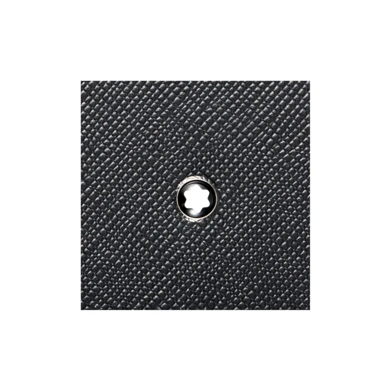 MONTBLANC Cow Leather Card Holder Wallet Men's Black-7