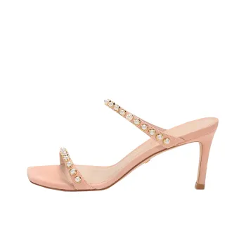 Stuart Weitzman/SW Slip Resistant Slide Slippers Women's Nude Pink