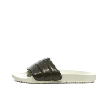 RICK OWENS/RO Rubber Sole Slide Slippers Men's Black White