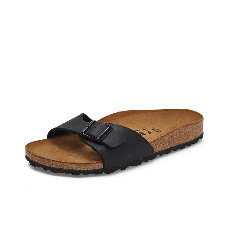 Birkenstock Madrid Birko Flor Narrow Fit Sandals 'Black'-2