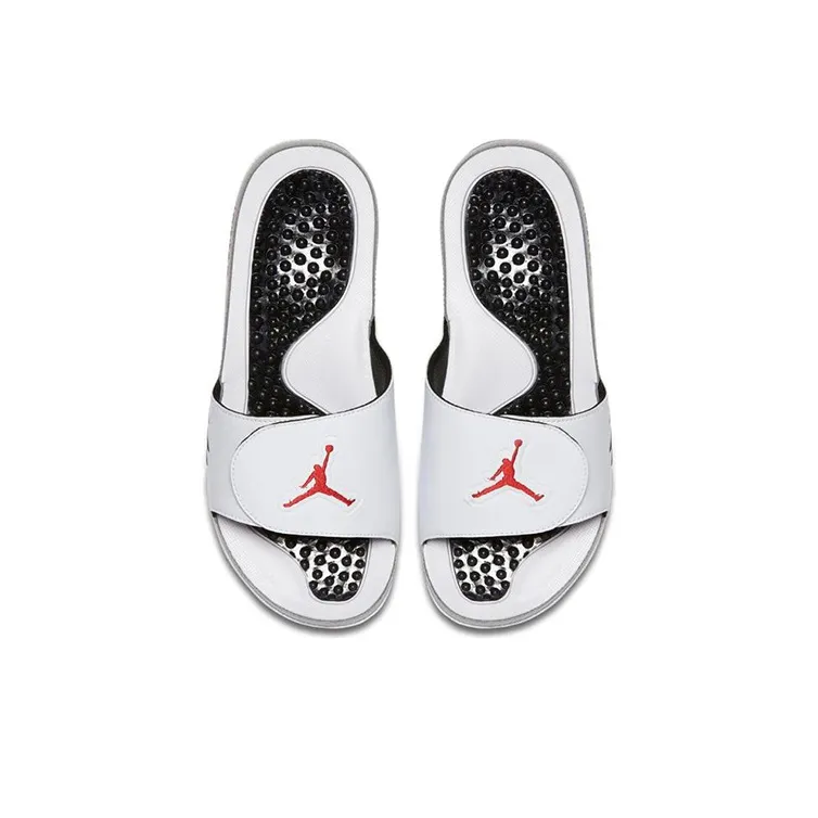 JORDAN Hydro 5 Slide 'White Red Silver'-3