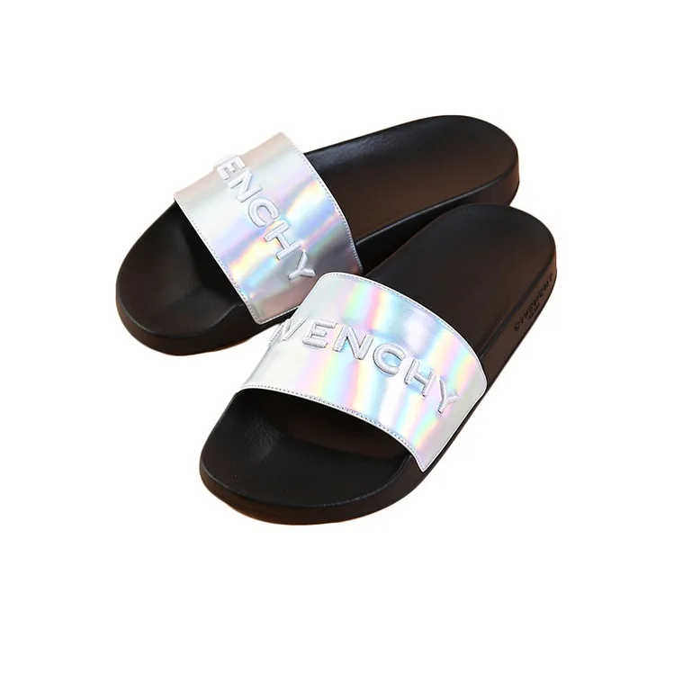 Givenchy Logo Slide 'Black Iridescent'-2