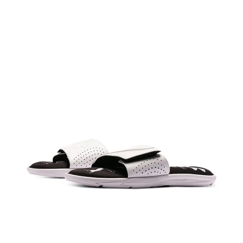 Under Armour Ignite 6 Graphic Strap Slide 'White'-2