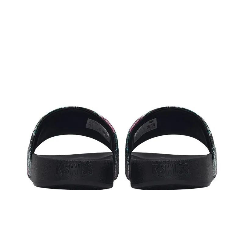 KSWISS Saint Monica Sports Slippers Men's Black White-4