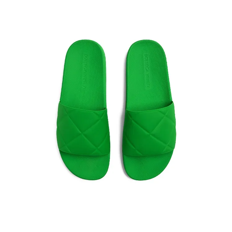 Bottega Veneta Slider Slip Resistant Slide Slippers Men's Green-2