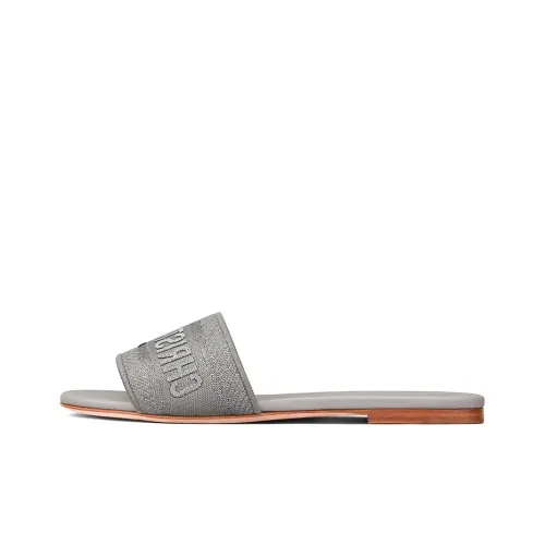 DIOR Dway Slide Slippers Women's Silver