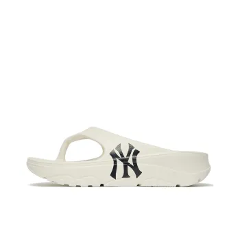 MLB Slipper Rubber Sole Slip Resistant Flip Flops Unisex White