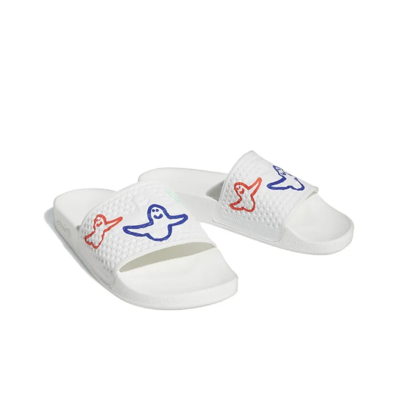Adidas Shmoofoil Slides Cloud White Bright Red Pulse Mint-2