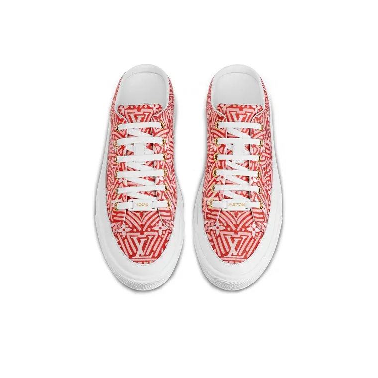 LOUIS VUITTON Crafty Stellar Mules 'Red White' Women's-3
