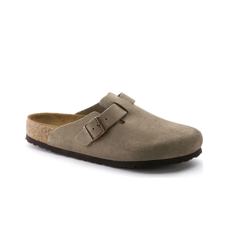 Birkenstock Boston Soft Footbed Suede Regular 'Taupe'-1