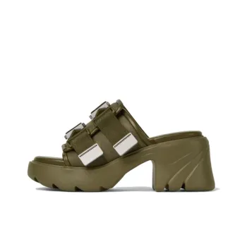 Bottega Veneta Flash Slip Resistant Slide Slippers 8cm Women's Green