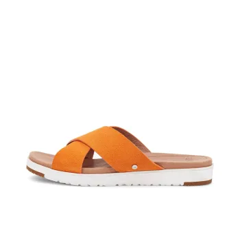 UGG Slide Slippers Women's Orange Yellow/White