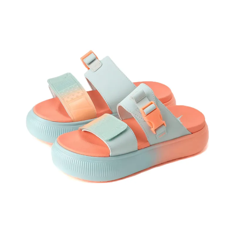 Puma Women's Suede Mayu Slide 'Summer Camp - Nitro Blue Peach Pink'-2