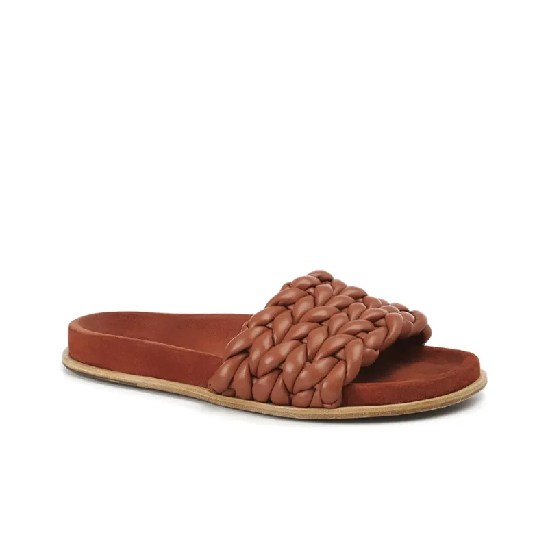 Chloe Kacey Slide Slippers Women's Red-2