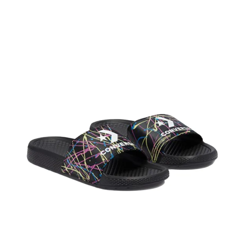 Converse Chuck Taylor All Star Slide Paint Splatter 'Black Pink'-2